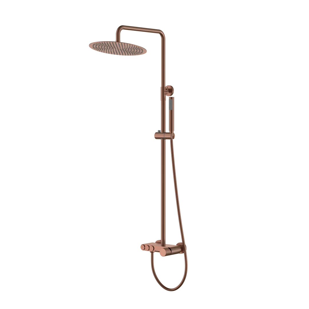 Стойка для душа Boheme STICK BRUSHED BRONZE SPIRALE