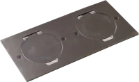 Donel Лючок Surface 4 мод. (2 мод. 45х45 мм.), круглая крышка, оцинкованная сталь, IP44