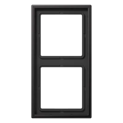 Рамка для вертикальной и горизонтальной установки, 2 поста; металл; dark; Aluminium
