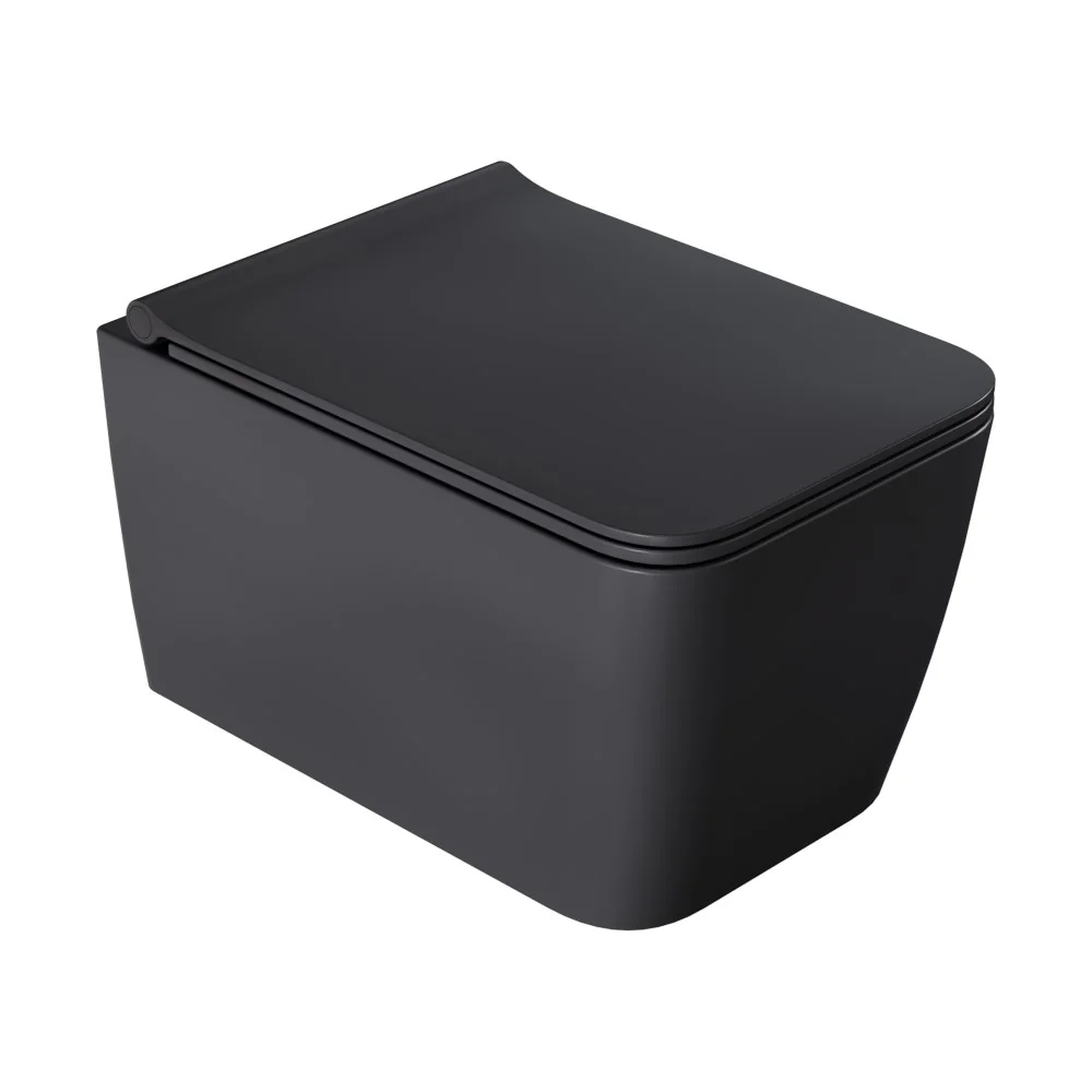 Boheme Zen подвесной унитаз с крышкой ANTHRACITE