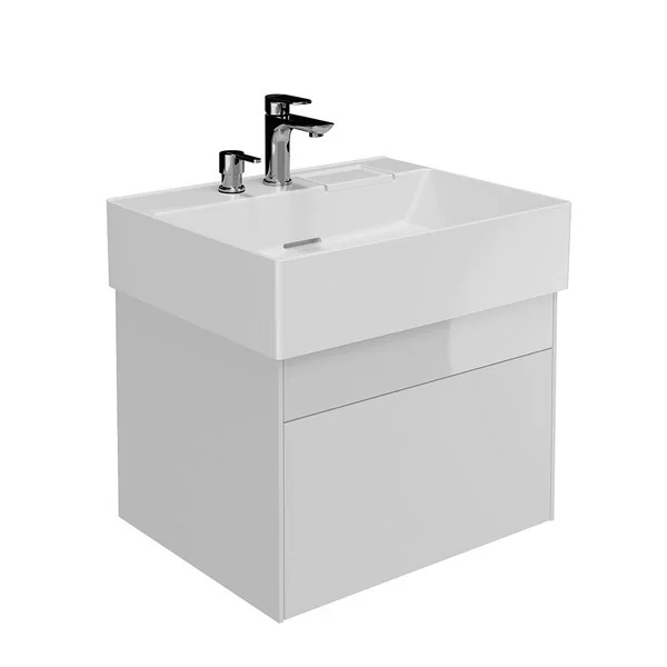 Kerama Marazzi LO.60.2/WHT Тумба LOGICA подвесная 2 ящика 60 см, белоснежный