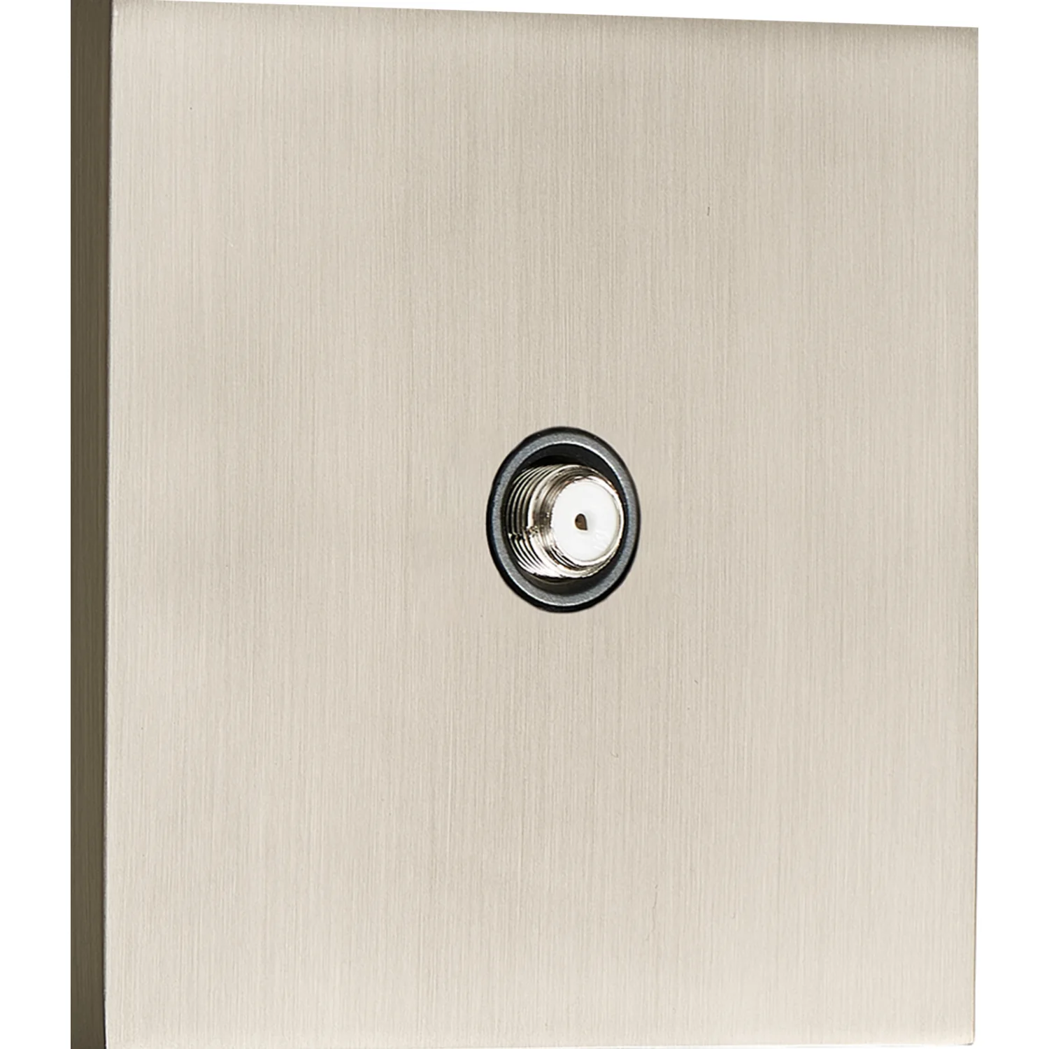Donel N96 Спутниковая розетка SAT 1 Вых.: 950-2400 МГц, (F-разъём), Никель, серия DT