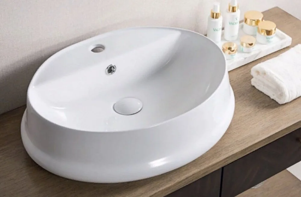Раковина керамическая накладная овальная BB1399 BelBagno