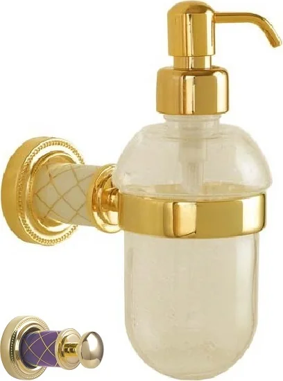 Boheme Настенный диспенсер MURANO GOLD (фиолетовое)_Комплект