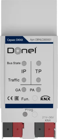 Donel KNX Соедининтель областей / линий. Монтаж на DIN-рейку, может использоваться в качестве линейн