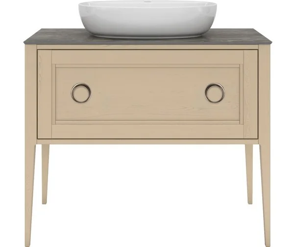 Kerama Marazzi PL.CN.100.1+1/CAP.M Тумба PLAZA Classic NEO напольная 1+1 ящик 100, капучино матовый