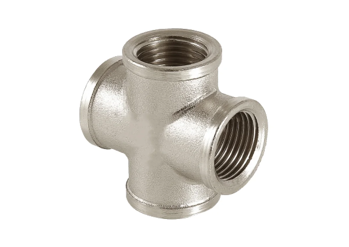 Крестовина НИКЕЛИРОВАННАЯ VALFEX  ВР  1/2" (70/5)