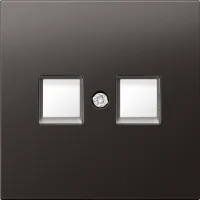 Donel R98 METAL никель Накладка для розетки RJ45, 2-я, серия DA