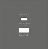 Donel R98 матовый шоколад накладка для розеток USB A+C, серия DA