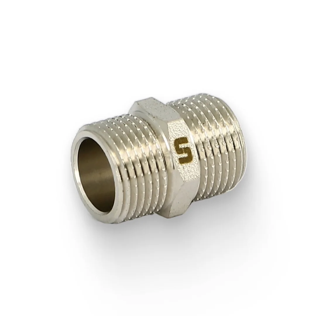 Ниппель 3/8", никелированный Uni-Fitt