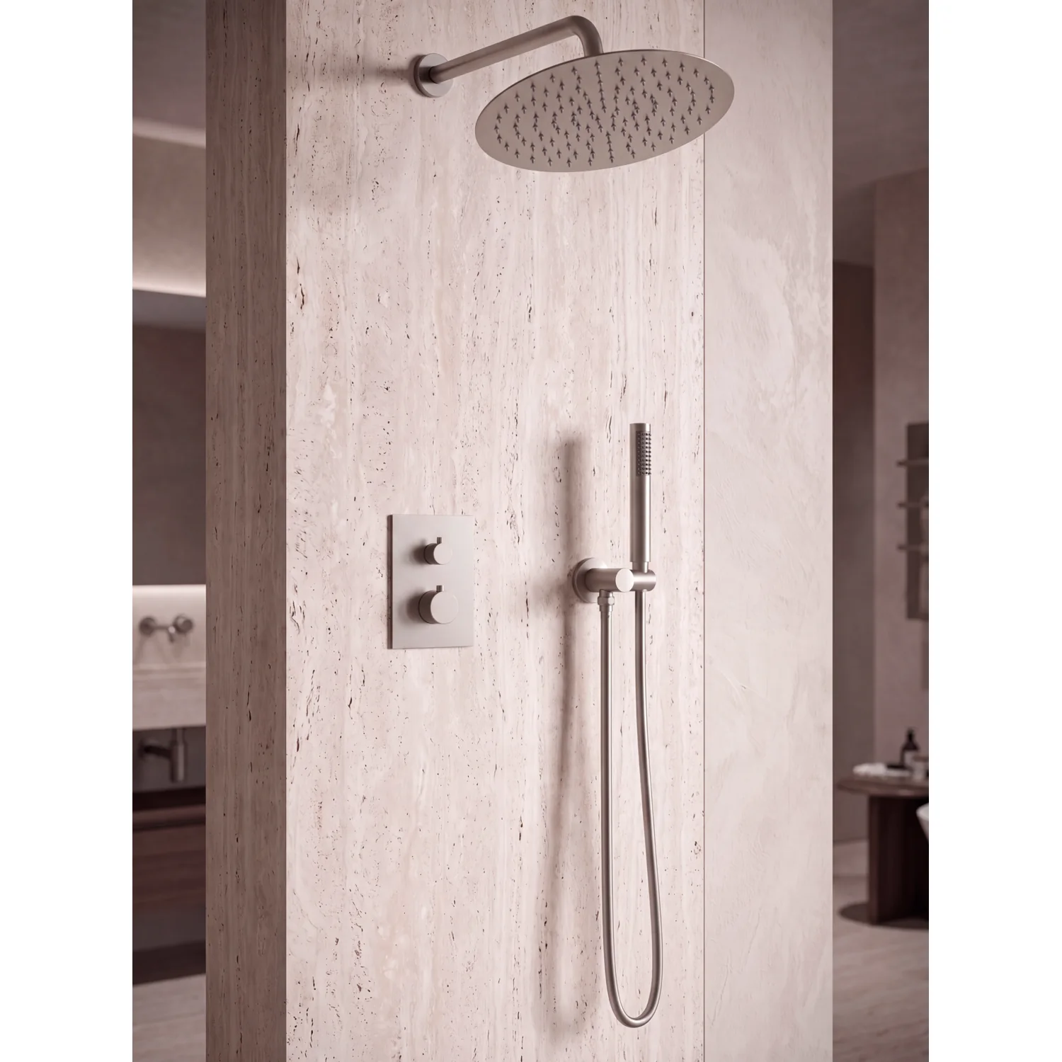 Душевая система с термостатом AltroBagno Unione 040419 Ni