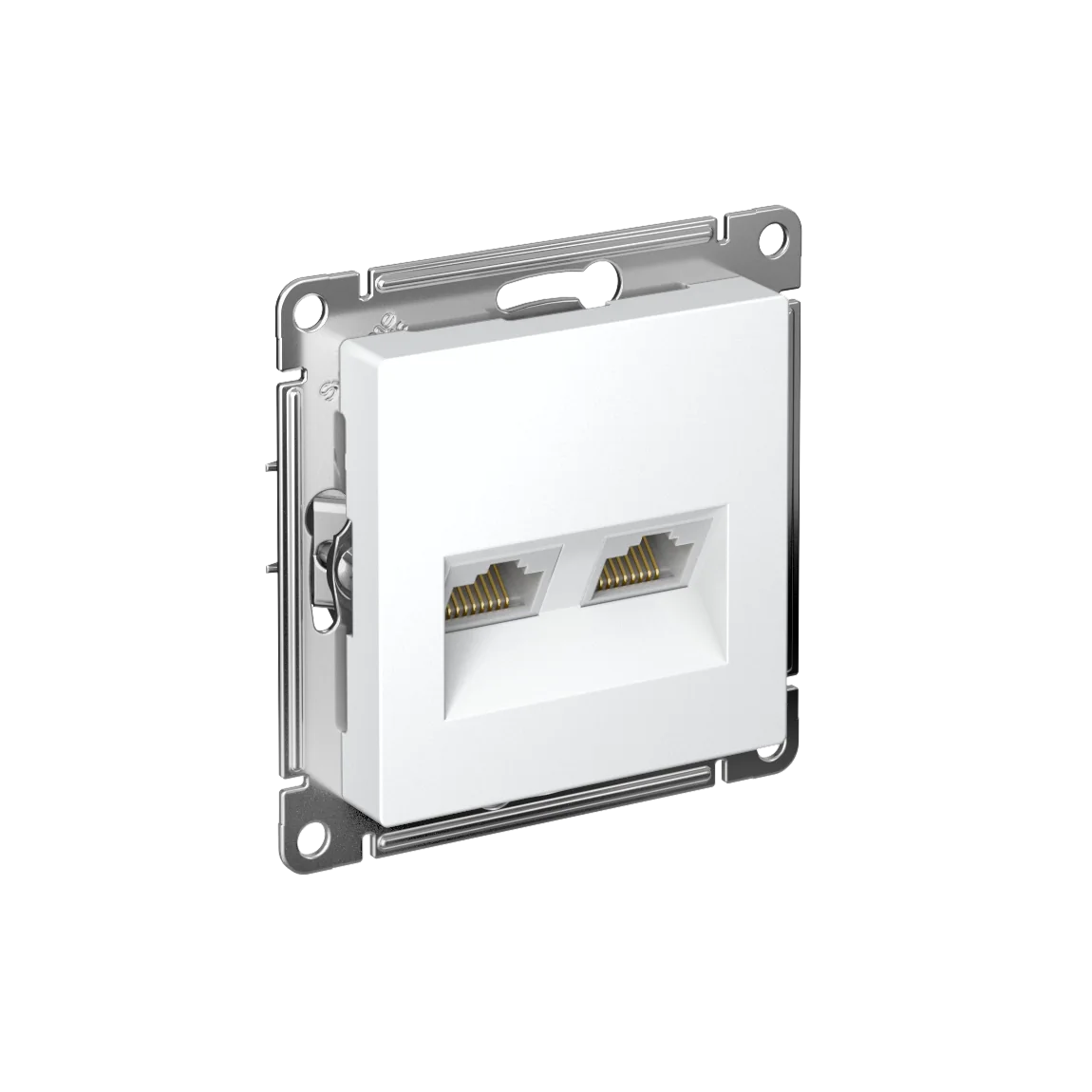 ATLASDESIGN РОЗЕТКА двойная компьютерная RJ45+RJ45, кат.5E, механизм, ЛОТОС