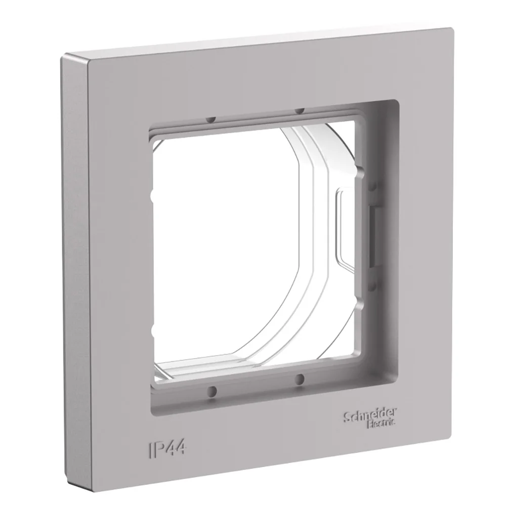 ATLASDESIGN AQUA 1-постовая РАМКА IP44, АЛЮМИНИЙ