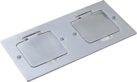 Donel Лючок Surface 4 мод. (2 мод. 45х45 мм.), полированное серебро, IP44