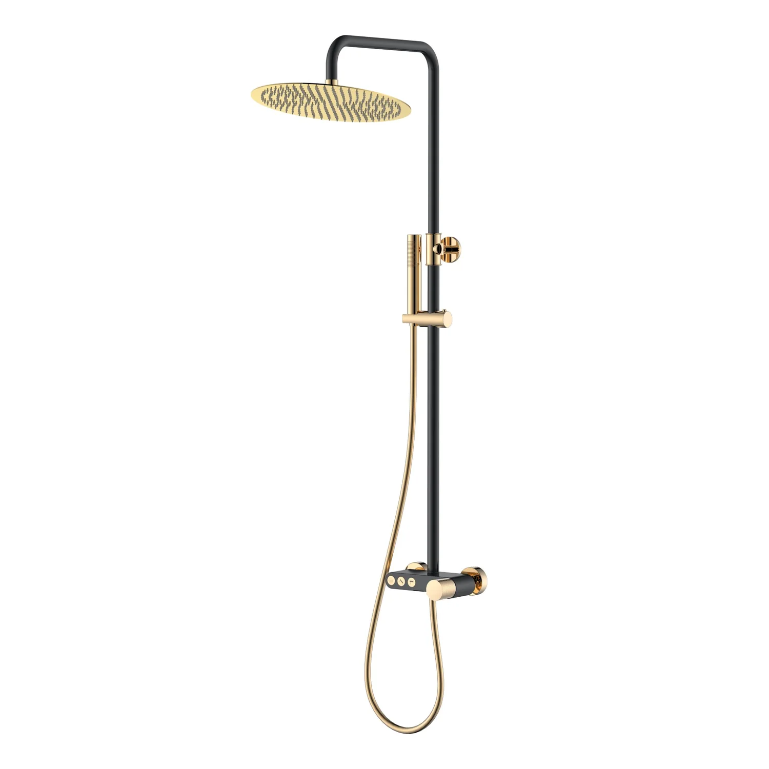 Boheme Стойка для душа STICK BLACK TOUCH Gold