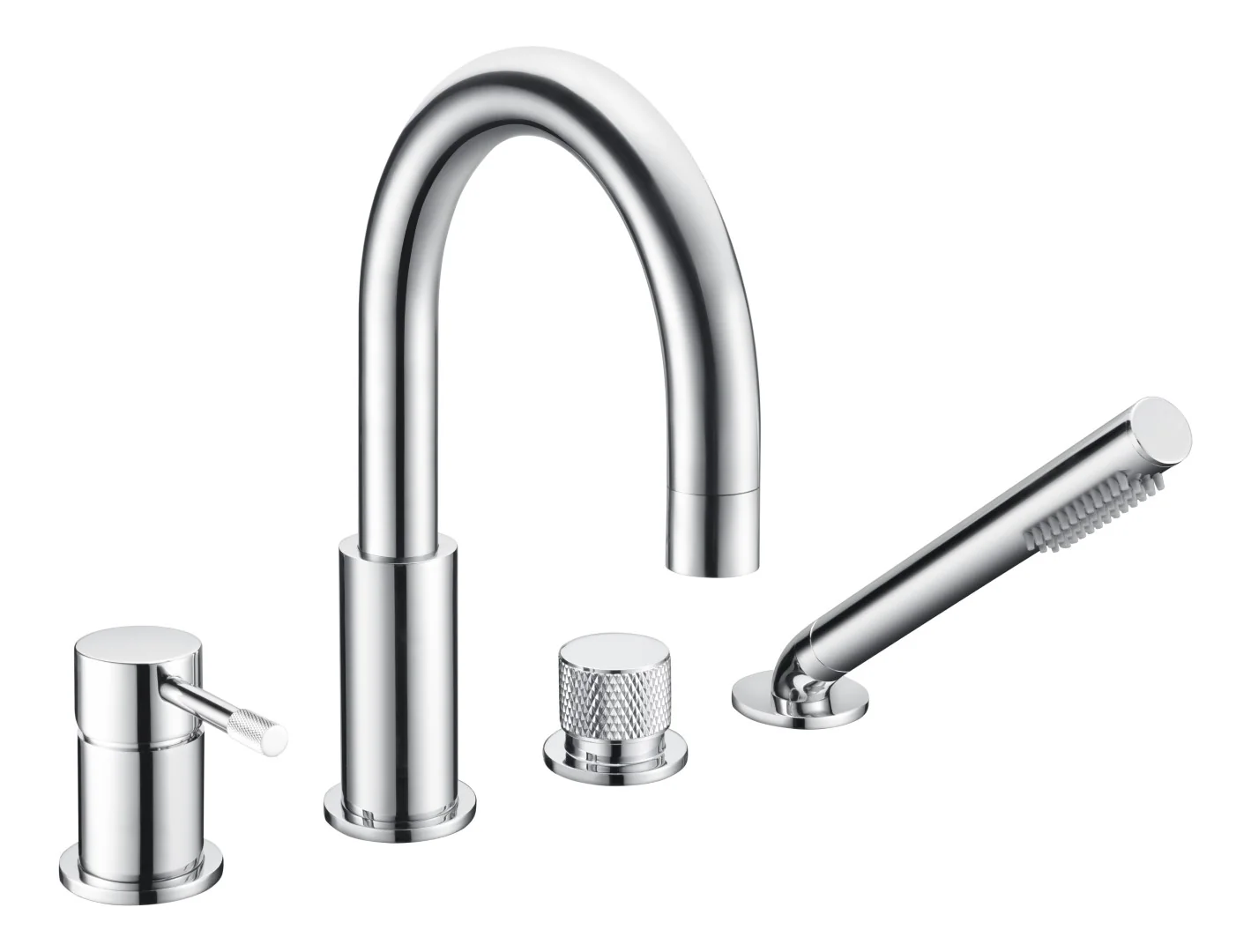 Boheme Смеситель врезной на борт ванны UNO Chrome