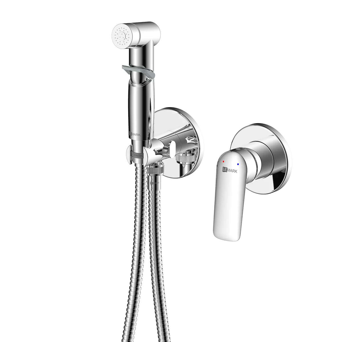 Смеситель Lemark Verba LM11419C с гигиеническим душем, встраиваемый