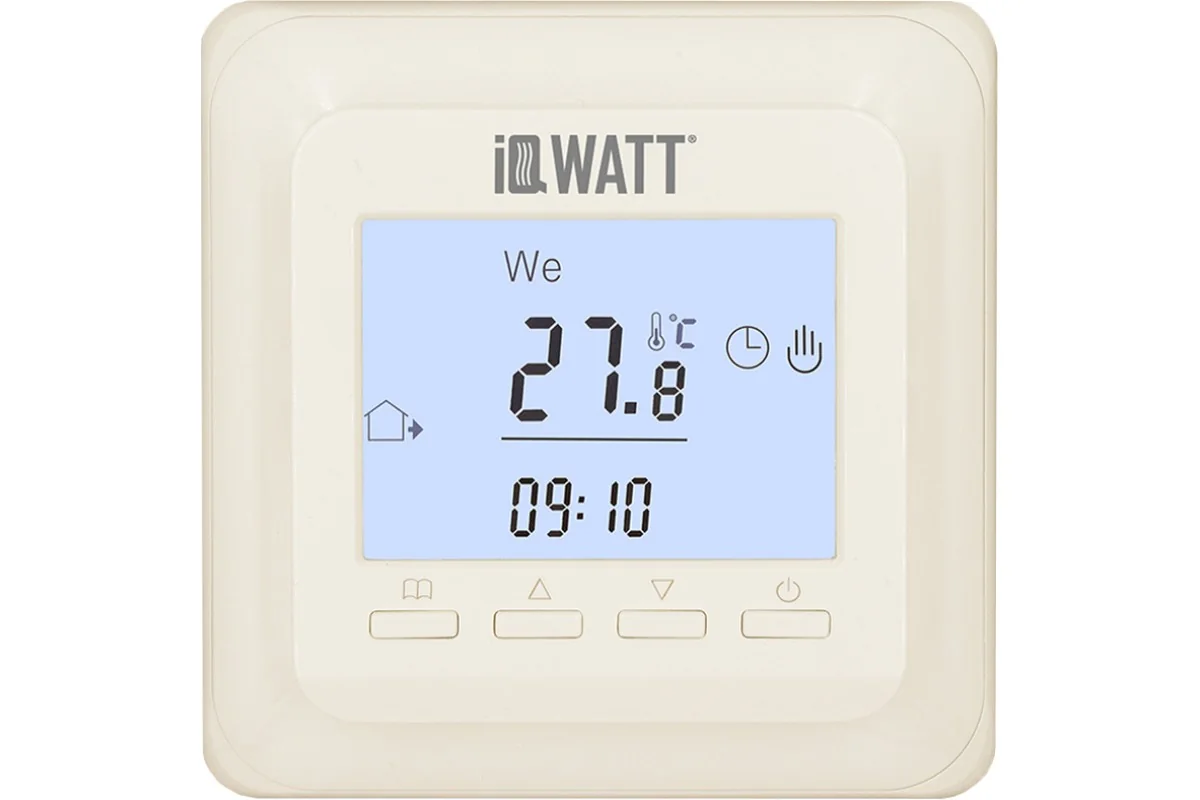 Электронный программируемый терморегулятор IQ THERMOSTAT P (слоновая кость)