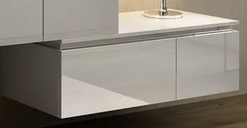 AVRIL Подвесной шкафчик с двумя выдвижными ящиками 54404 Bianco Lucido 100х45х33