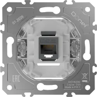 Donel D16  Механизм розетки RJ45 одиночная cat.5/ClassE-8