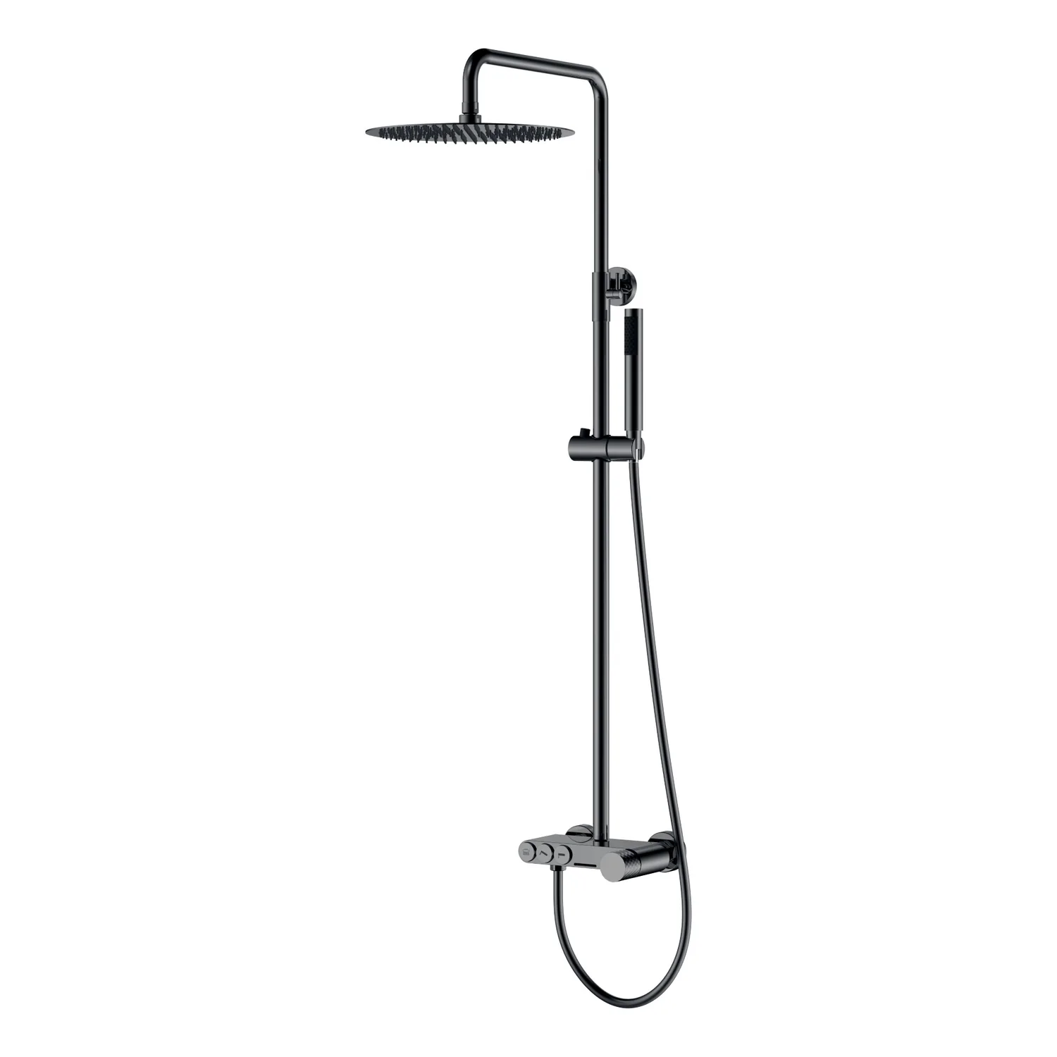 Boheme Стойка для душа STICK Shine Gun Metal DIAMOND