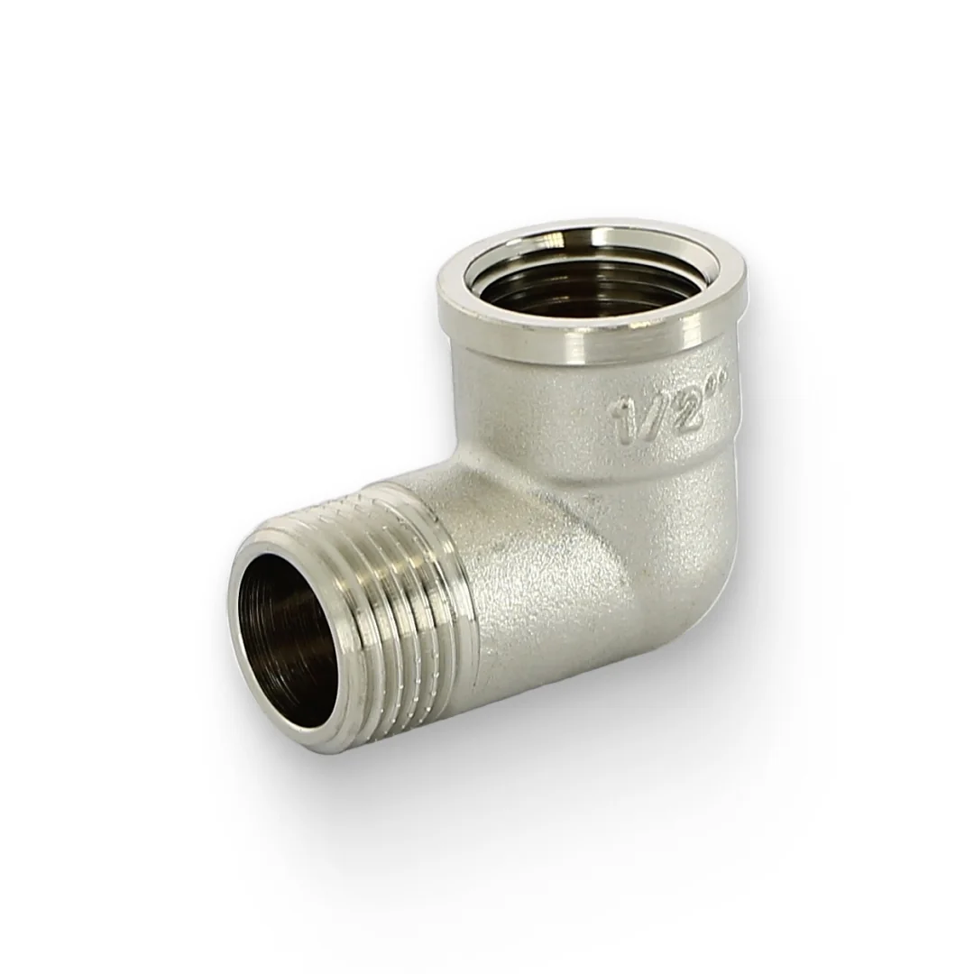 Угол НВ 1/2" x 1/2", никелированный Uni-Fitt