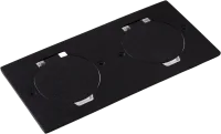Donel Лючок Surface 4 мод. (2 мод. 45х45 мм.), круглая крышка, антрацит, IP44