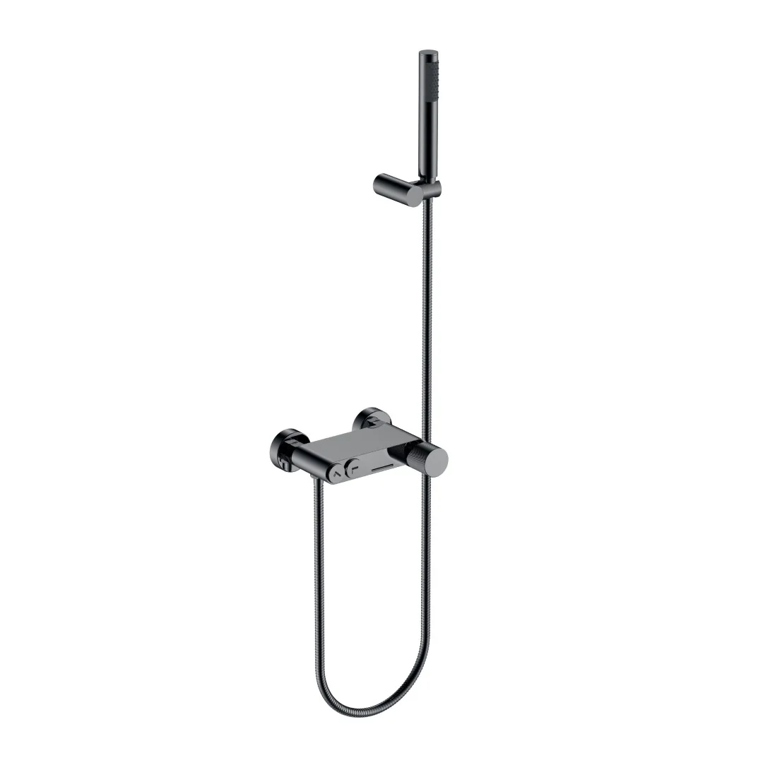 Boheme Смеситель STICK для ванны SHINE GUN METAL SPIRALE