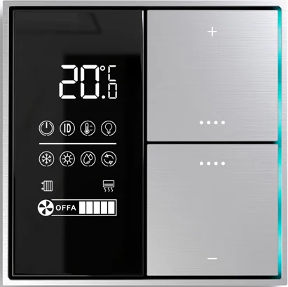 Donel Многофункциональный комнатный  термостат KNX,ЖК-экран, встроенный датчик температуры, глянцево