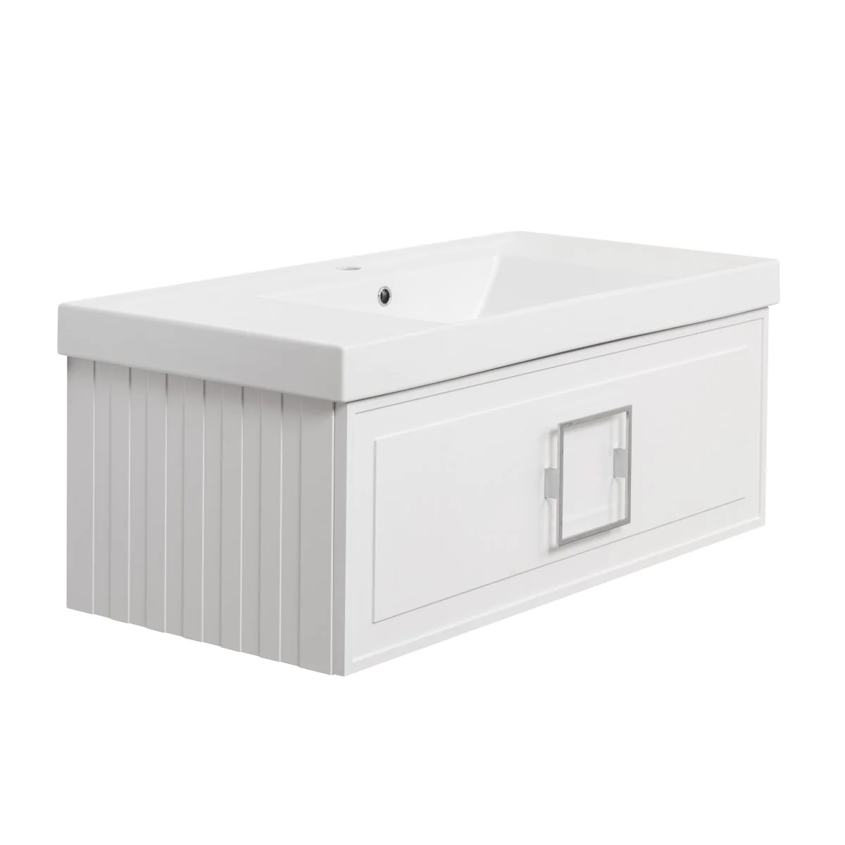 Тумба под раковину без столешницы La Fenice Cubo 100 белая
