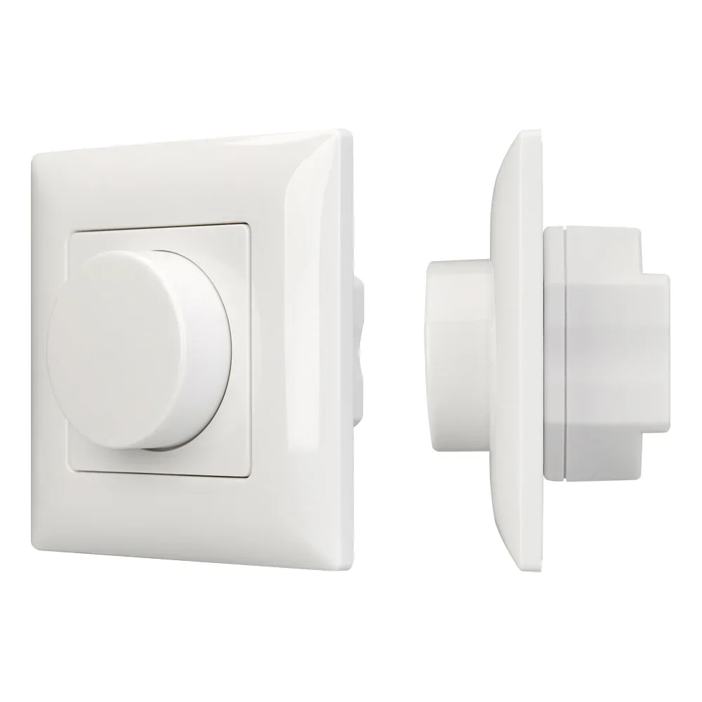 Панель SMART-P14-DIM-IN White (230V, 3A, 0-10V, Rotary, 2.4G) (Arlight, IP20 Пластик, 5 лет) 025037