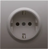 Donel R98 Сталь накладка для розетки Schuko с заземлением, со шторками 16A 250 В~, серия DA