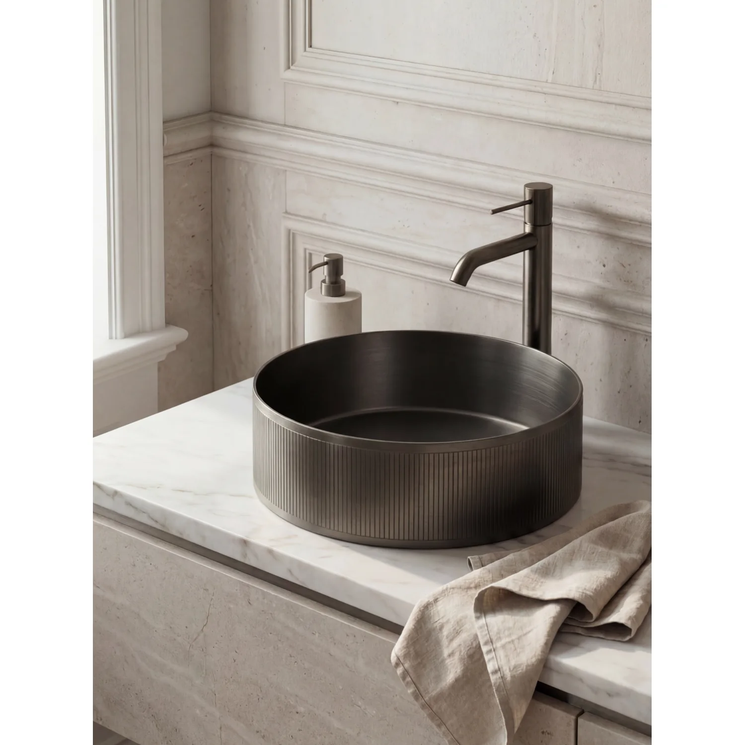 Раковина AltroBagno Costoso 001006 MtGr из нержавеющей стали