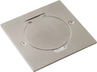 Donel Лючок Surface 2 мод. (1 мод. 45х45 мм.), круглая крышка, никель, IP44