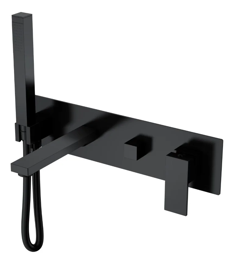 Boheme Смеситель для ванны встроенный QUBIC Matt Black