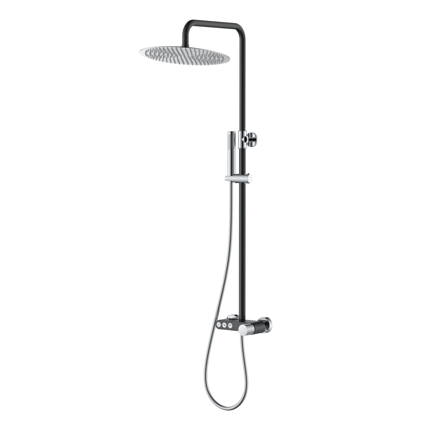 Boheme Стойка для душа STICK BLACK TOUCH CHROME