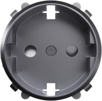 Donel D16 Сталь Накладка для розетки Schuko с заземлением, со шторками 16A 250 В~