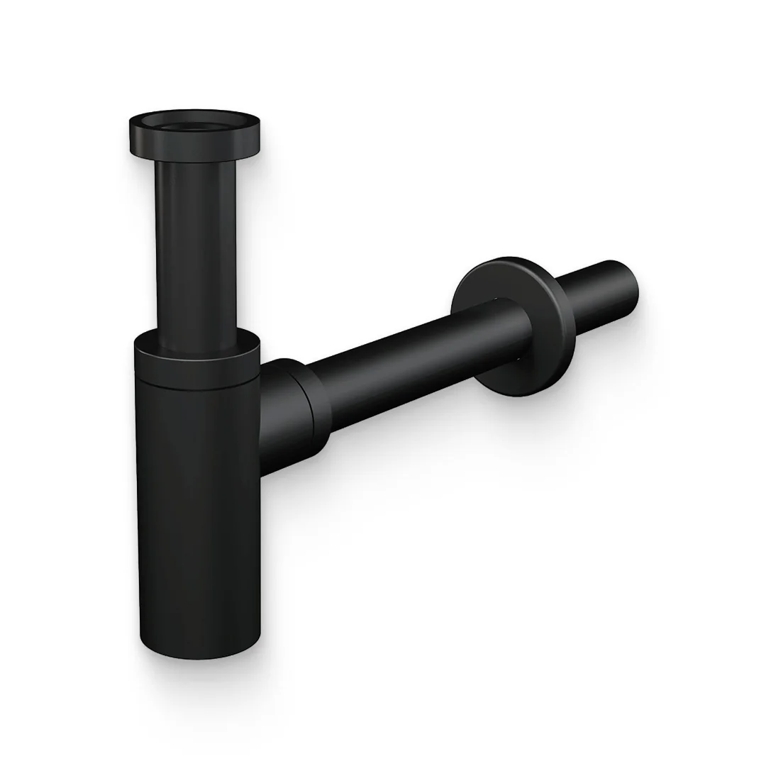 Kerama Marazzi A400BLACK Сифон для умывальника цельнометаллический черный