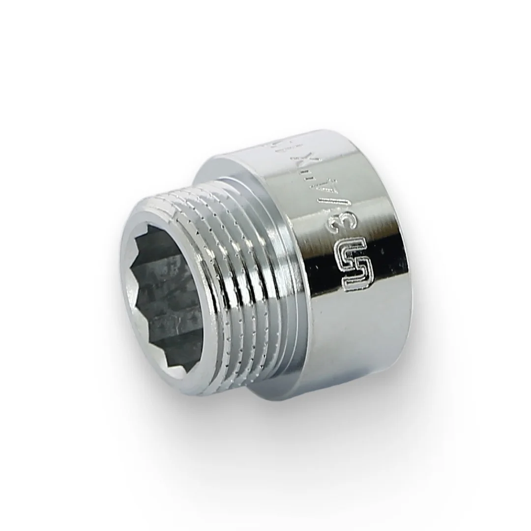 Удлинитель НВ 15 мм х 3/4", хромированный Uni-Fitt