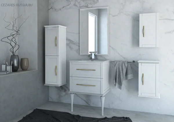 Раковина из искусственного мрамора 50203 Bianco, 61x46x2,5 CEZARES