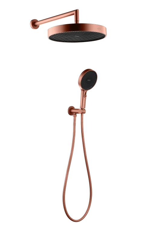Boheme Лейка ручная+верхняя+выпуск+шланг CELL COPPER BRUSHED
