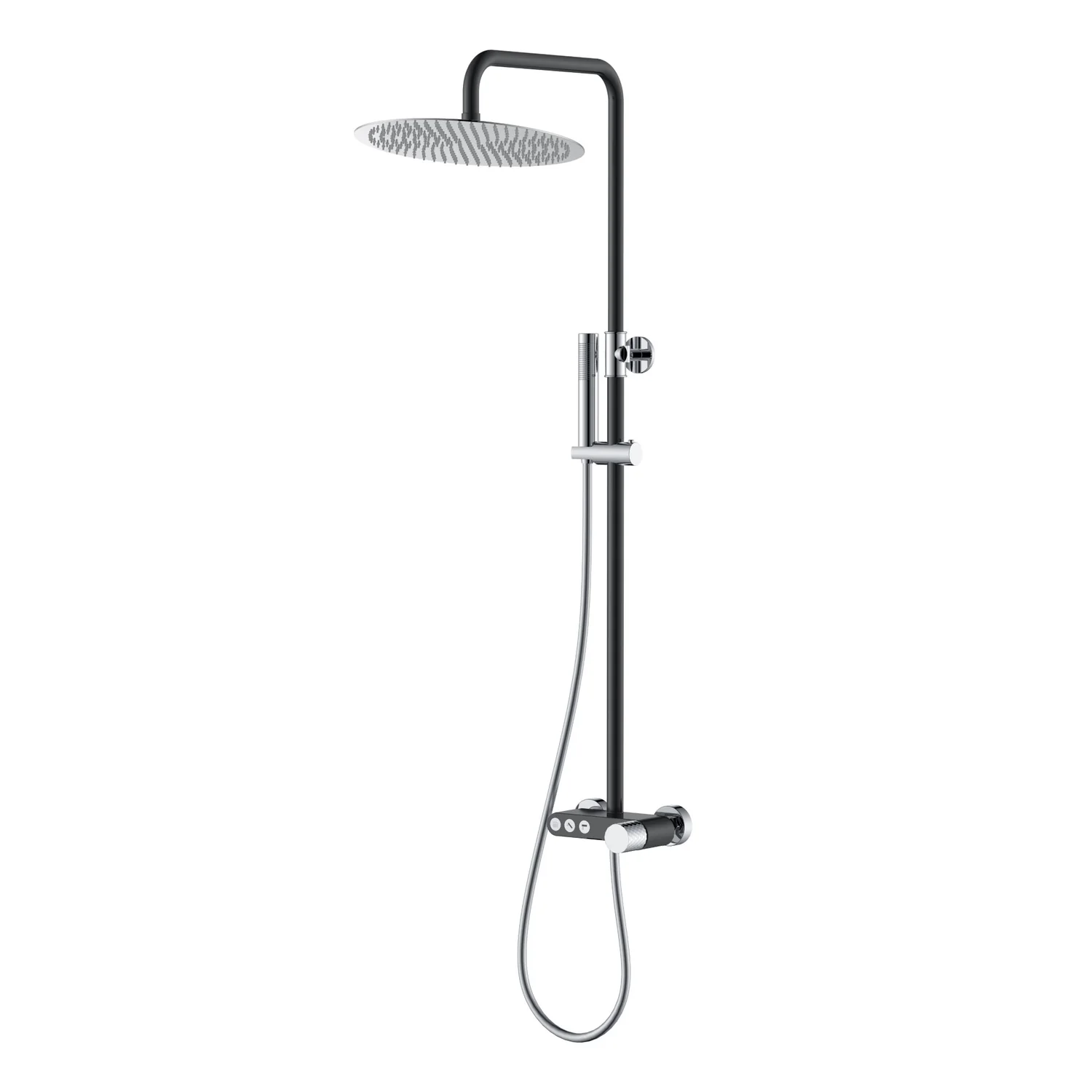 Boheme Стойка для душа STICK BLACK DIAMOND CHROME