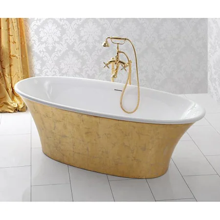 Ванна из искусственного мрамора CEZARES MELODIA-170-75-57-ORO, внешний оттенок золото
