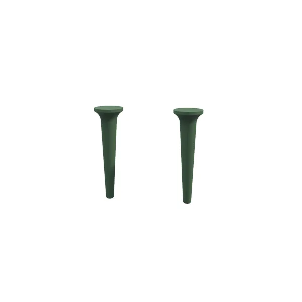 Ножки для шкафчика, комплект 2 штуки, высота 29 см, дерево 40436 Verde opaco, 9x9x29 CEZARES