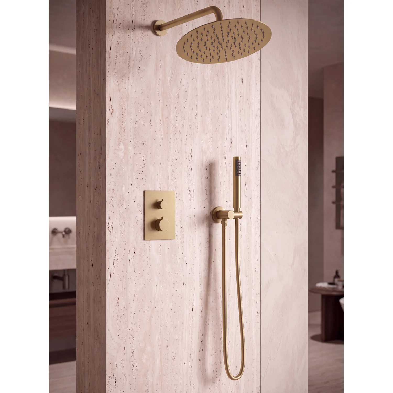 Душевая система с термостатом AltroBagno Unione 040420 BG