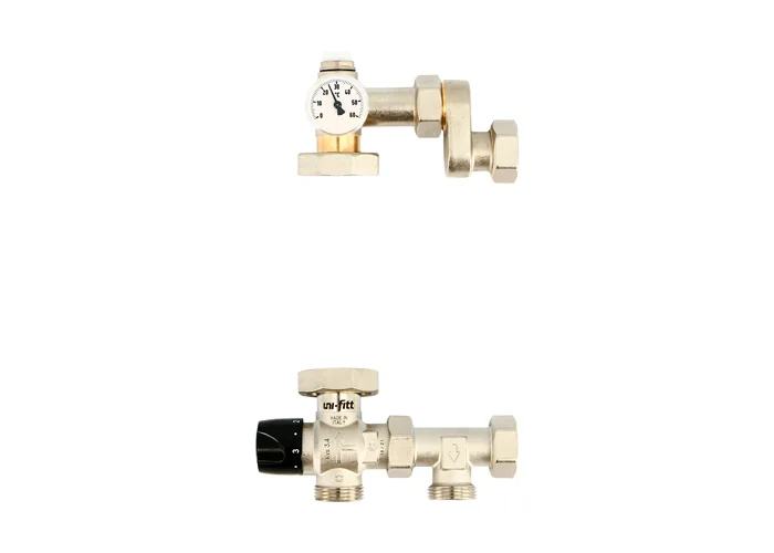 Насосно-смесительная группа SOLOMIX X с накидной гайкой 1", с насосом GRUNDFOS UPM3 AUTO 25-70 130 U