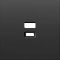 Donel S08 черный графит накладка для розеток USB, серия DB