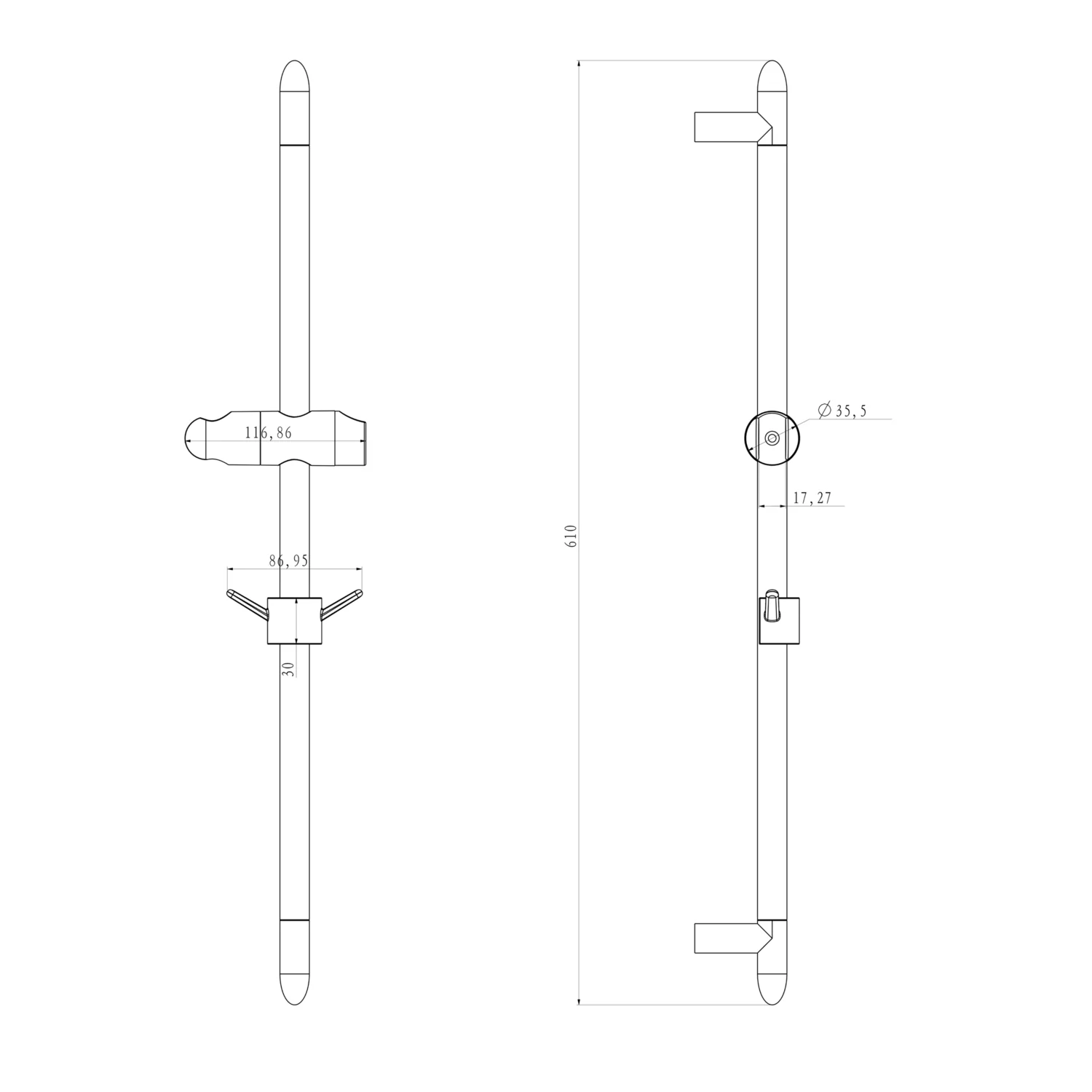 Стойка для душа Lemark LM8063C