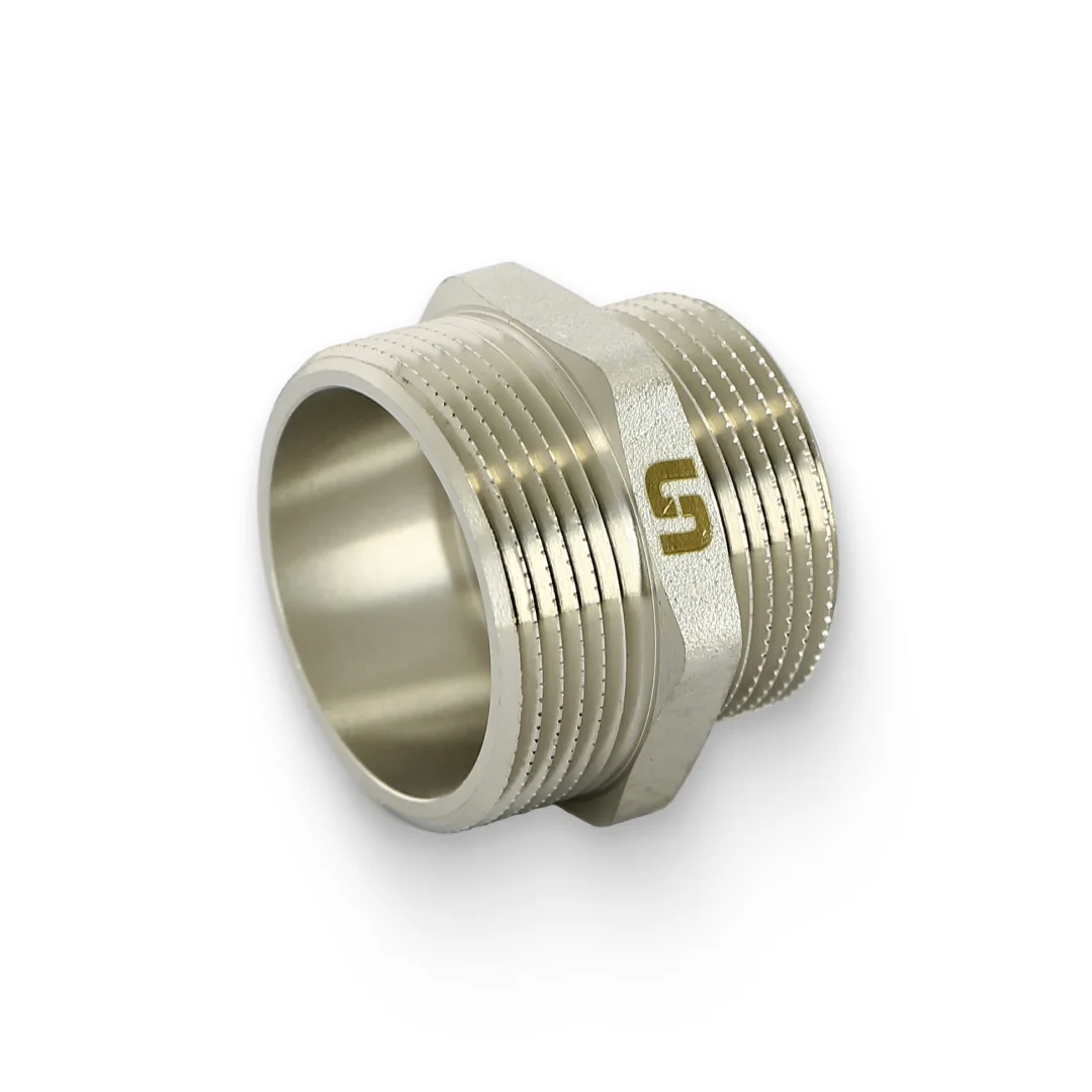 Ниппель 1 1/2" х 1 1/4", никелированный Uni-Fitt