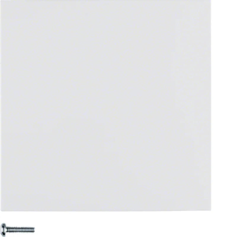 Button, 1-gang polar white, glossy